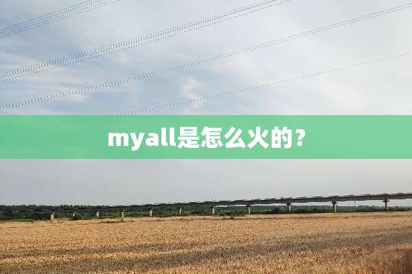 myall是怎么火的？