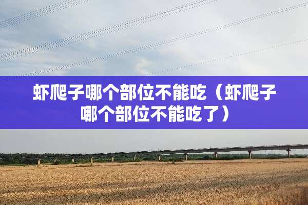 虾爬子哪个部位不能吃（虾爬子哪个部位不能吃了）