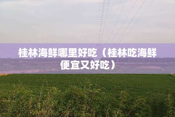 桂林海鲜哪里好吃（桂林吃海鲜便宜又好吃）