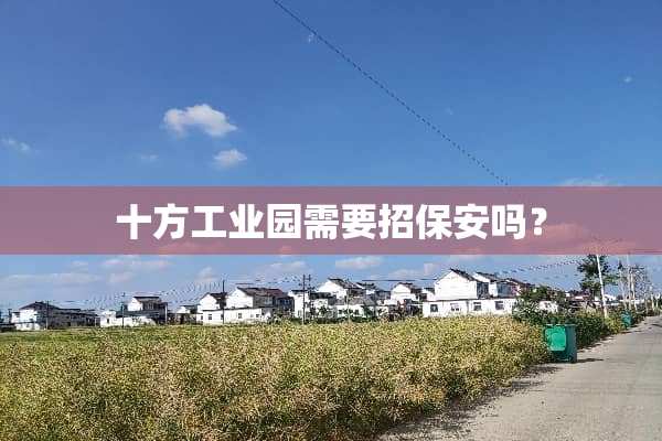 十方工业园需要招保安吗？