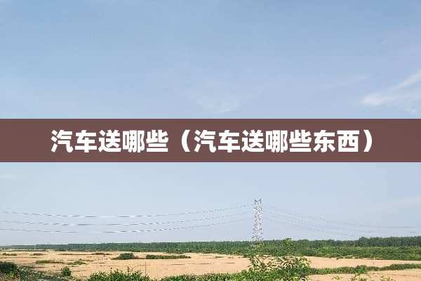 汽车送哪些（汽车送哪些东西）