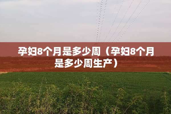 孕妇8个月是多少周（孕妇8个月是多少周生产）