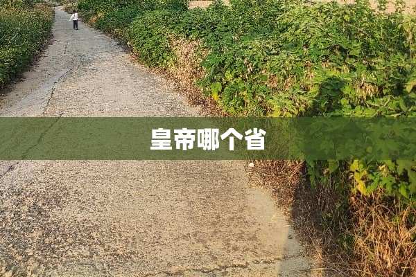 皇帝哪个省