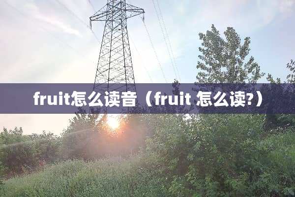 fruit怎么读音（fruit 怎么读?）
