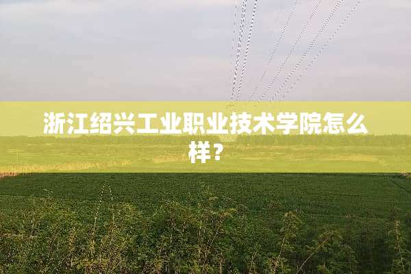 浙江绍兴工业职业技术学院怎么样？