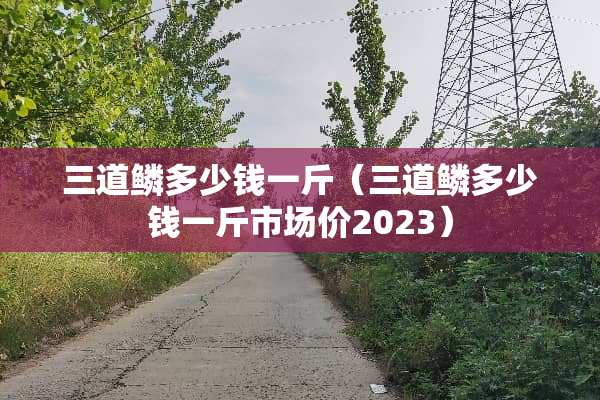 三道鳞多少钱一斤（三道鳞多少钱一斤市场价2023）