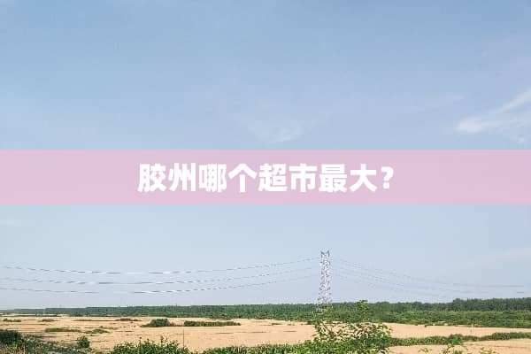胶州哪个超市最大？