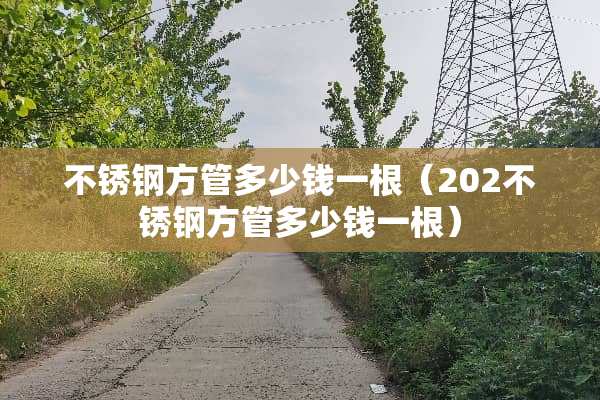 不锈钢方管多少钱一根（202不锈钢方管多少钱一根）