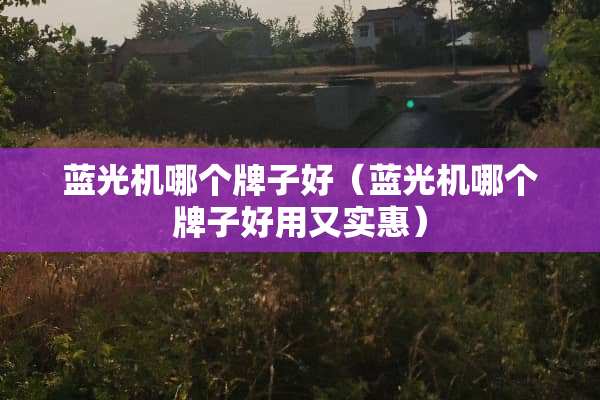 蓝光机哪个牌子好（蓝光机哪个牌子好用又实惠）