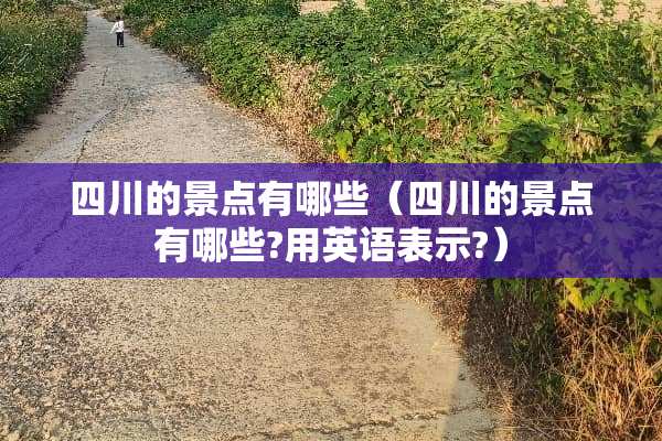 四川的景点有哪些（四川的景点有哪些?用英语表示?）
