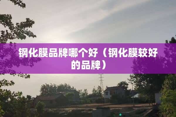钢化膜品牌哪个好（钢化膜较好的品牌）
