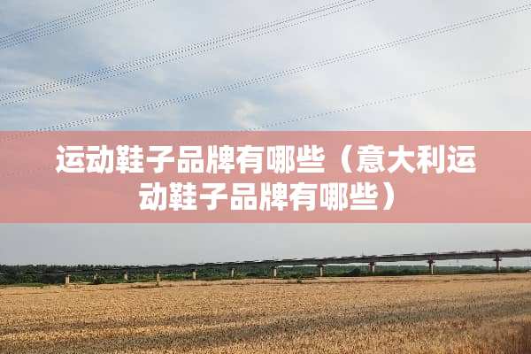 运动鞋子品牌有哪些（意大利运动鞋子品牌有哪些）