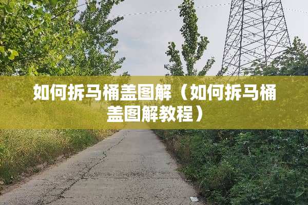 如何拆马桶盖图解（如何拆马桶盖图解教程）