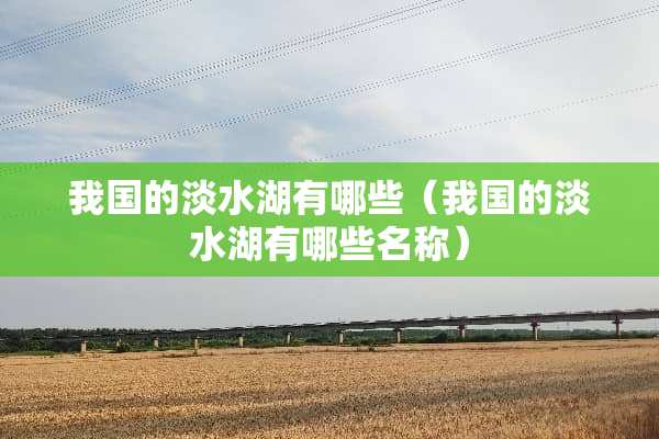 我国的淡水湖有哪些（我国的淡水湖有哪些名称）
