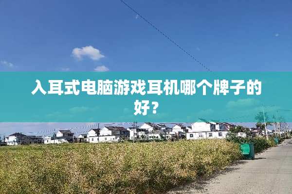 入耳式电脑游戏耳机哪个牌子的好？