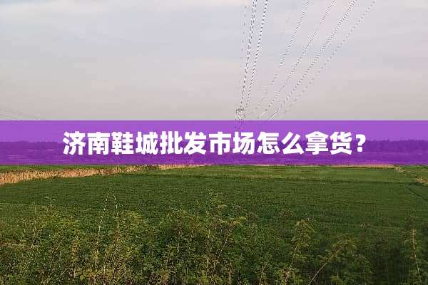 济南鞋城批发市场怎么拿货？