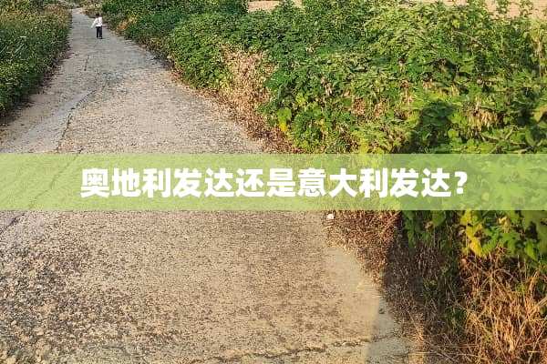 奥地利发达还是意大利发达？