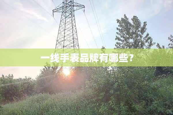 一线手表品牌有哪些？