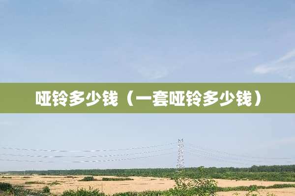哑铃多少钱（一套哑铃多少钱）