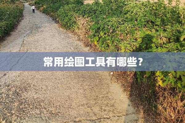 常用绘图工具有哪些？
