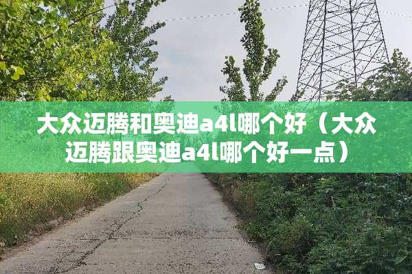 大众迈腾和奥迪a4l哪个好（大众迈腾跟奥迪a4l哪个好一点）