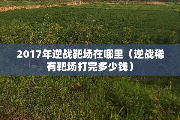 2017年逆战靶场在哪里（逆战稀有靶场打完多少钱）