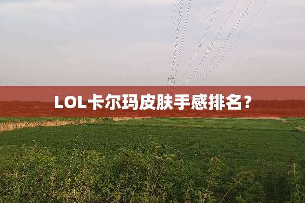 LOL卡尔玛皮肤手感排名？