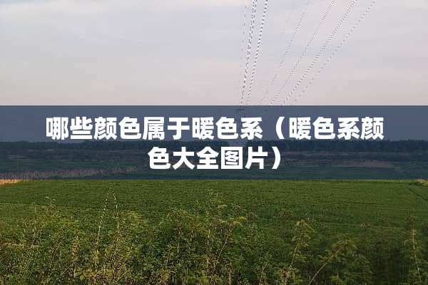 哪些颜色属于暖色系（暖色系颜色大全图片）