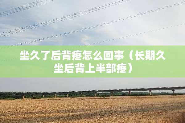 坐久了后背疼怎么回事（长期久坐后背上半部疼）