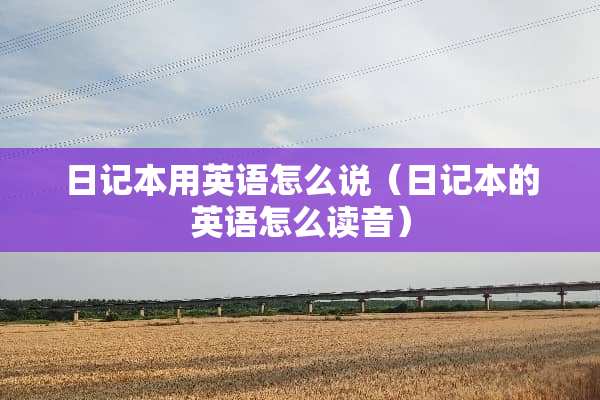 日记本用英语怎么说（日记本的英语怎么读音）