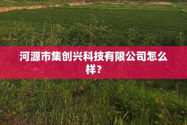 河源市集创兴科技有限公司怎么样？