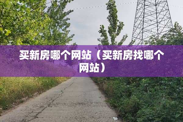 买新房哪个网站（买新房找哪个网站）