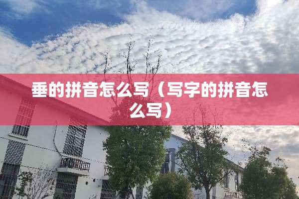 垂的拼音怎么写（写字的拼音怎么写）