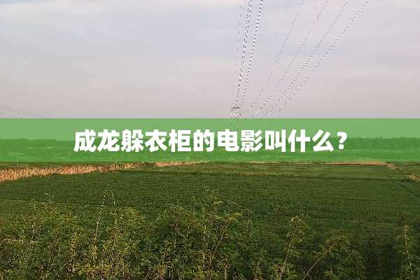成龙躲衣柜的电影叫什么？