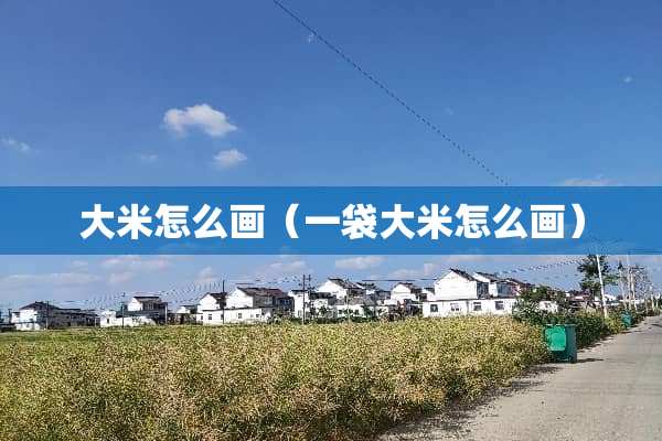 大米怎么画（一袋大米怎么画）