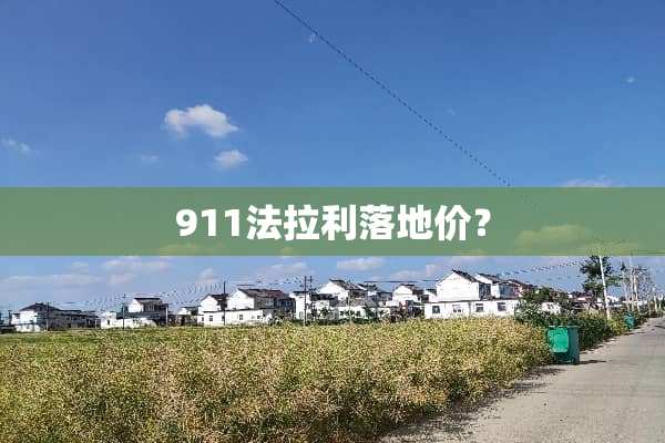 911法拉利落地价？