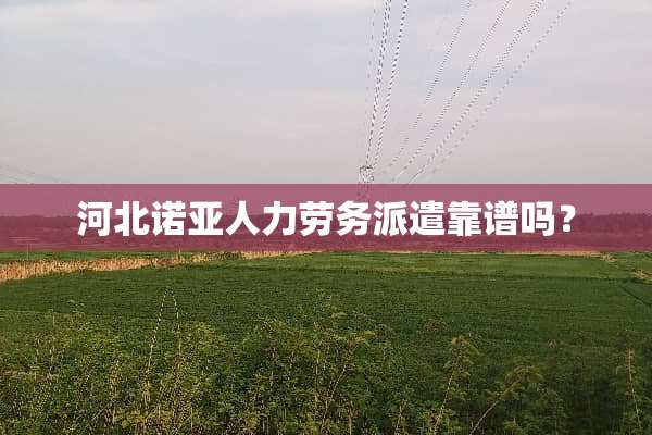 河北诺亚人力劳务派遣靠谱吗？
