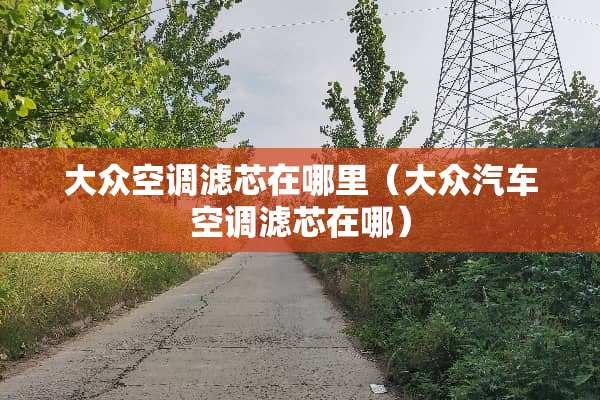 大众空调滤芯在哪里（大众汽车空调滤芯在哪）