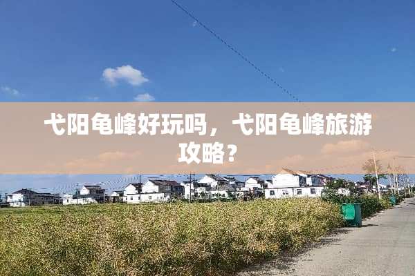 弋阳龟峰好玩吗，弋阳龟峰旅游攻略？