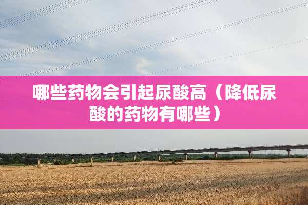哪些药物会引起尿酸高（降低尿酸的药物有哪些）