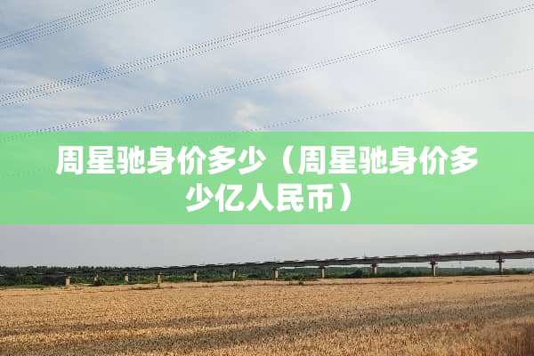 周星驰身价多少（周星驰身价多少亿人民币）