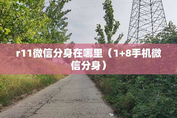 r11微信分身在哪里（1+8手机微信分身）