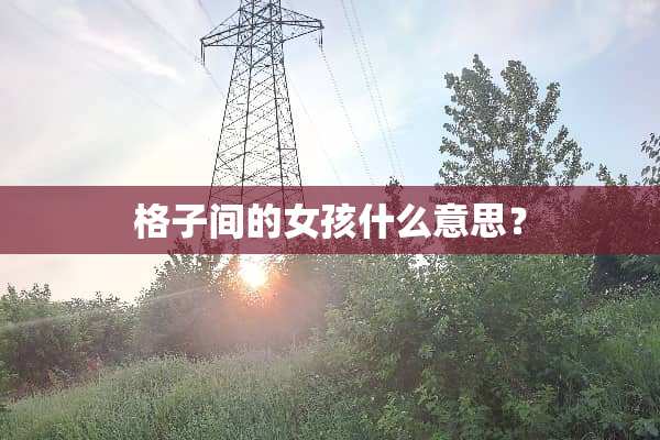 格子间的女孩什么意思？