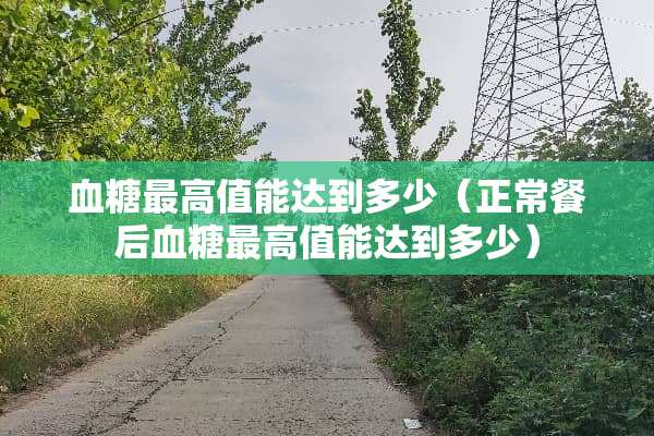 血糖最高值能达到多少（正常餐后血糖最高值能达到多少）