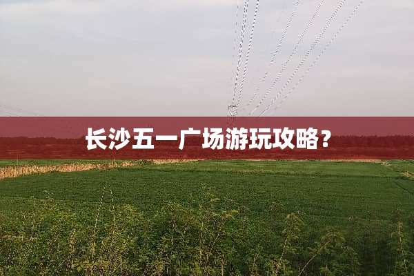 长沙五一广场游玩攻略？