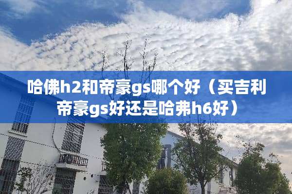 哈佛h2和帝豪gs哪个好（买吉利帝豪gs好还是哈弗h6好）