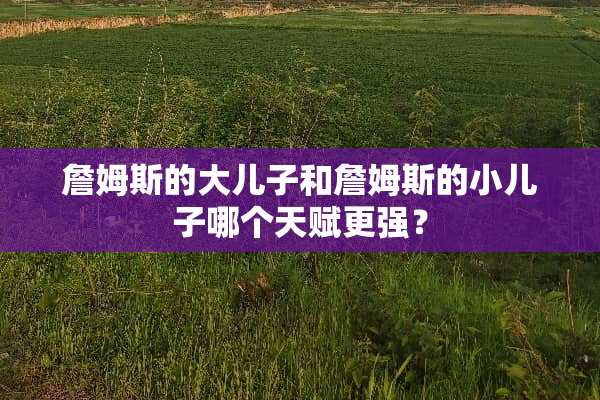 詹姆斯的大儿子和詹姆斯的小儿子哪个天赋更强？