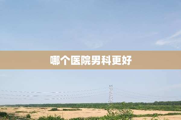 哪个医院男科更好