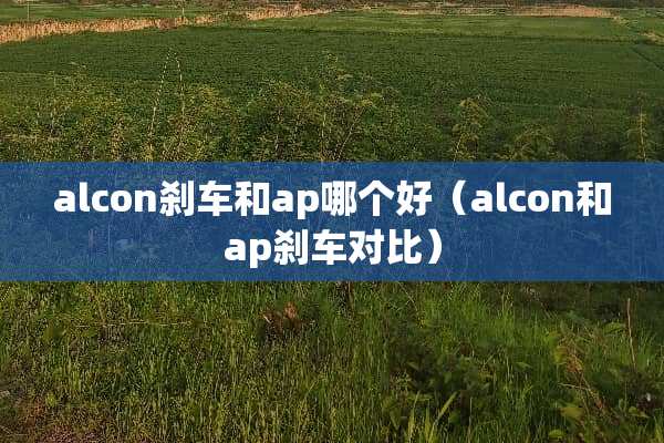 alcon刹车和ap哪个好（alcon和ap刹车对比）