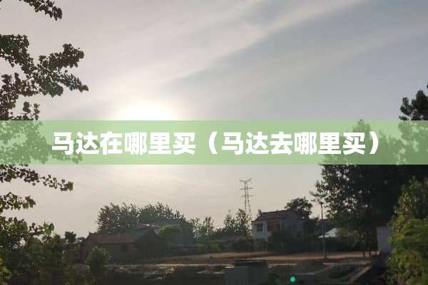 马达在哪里买（马达去哪里买）